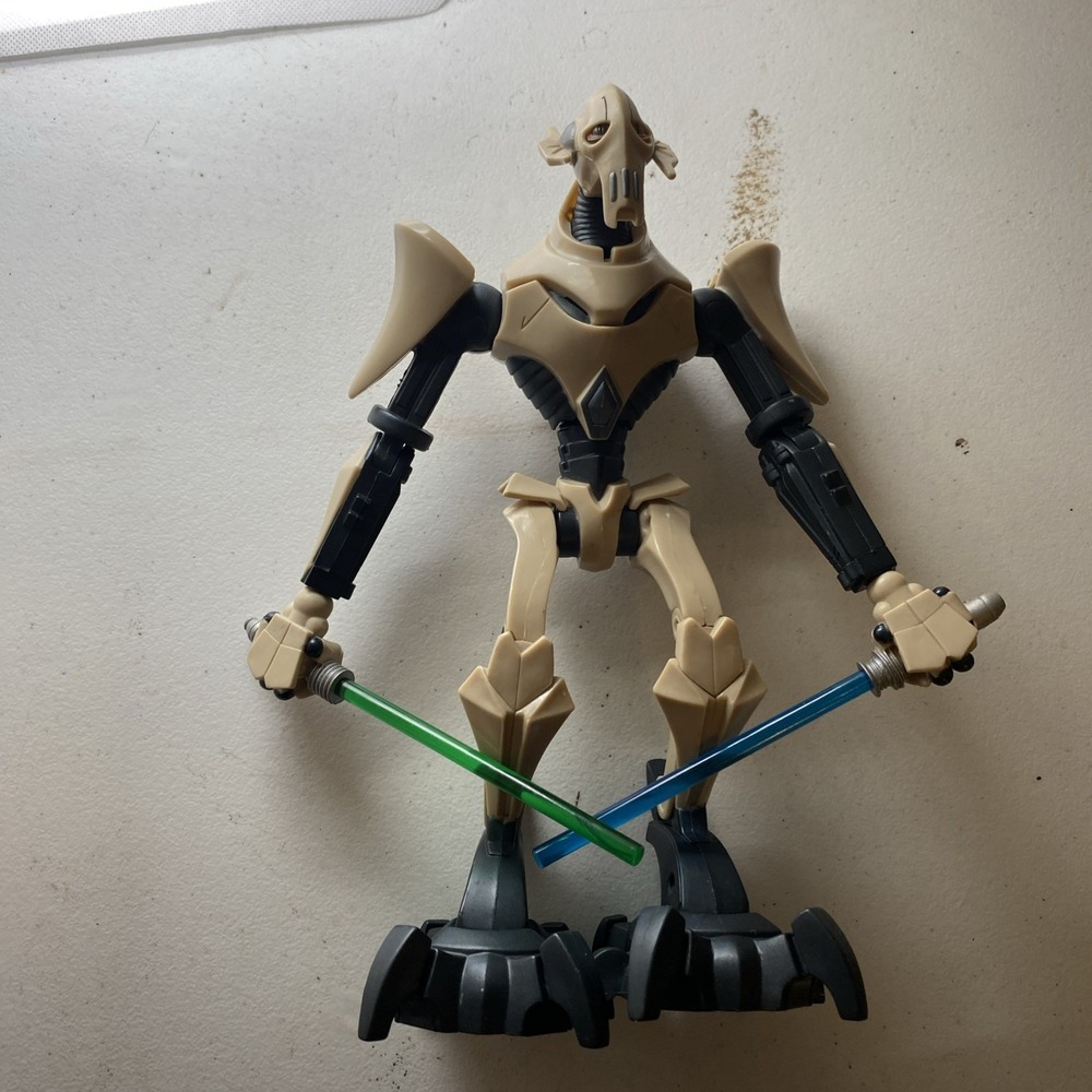 Star Wars General Grievous 2008 Electronic Lights & Sound Figure 10" Complete